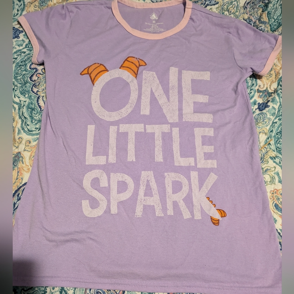 Disney Parks XL One Little Spark Figment Womans Shirt